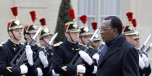 Idriss Déby Itno lors d'une visite à Paris, en décembre 2012.