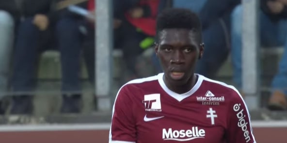 Ismaïla Sarr lors d'un match à Metz.