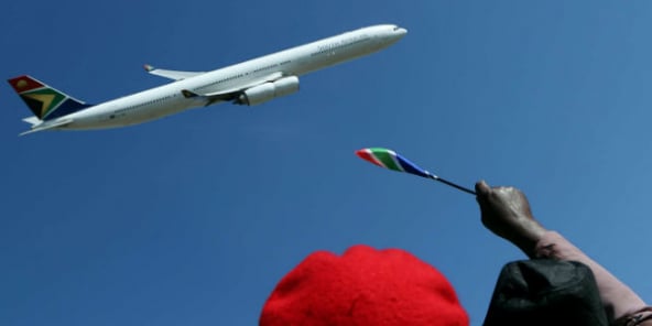 Un Airbus de la South Africain Airways, à Pretoria, en mai 2014.