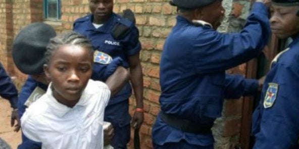 Le 15 novembre, la fillette a été interpellée par la police lors d'une manifestation anti-Kabila dans le Sud-Kivu.