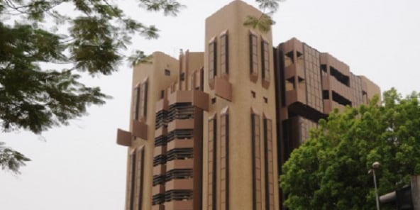 Bâtiment de la BCEAO à Ouagadougou.