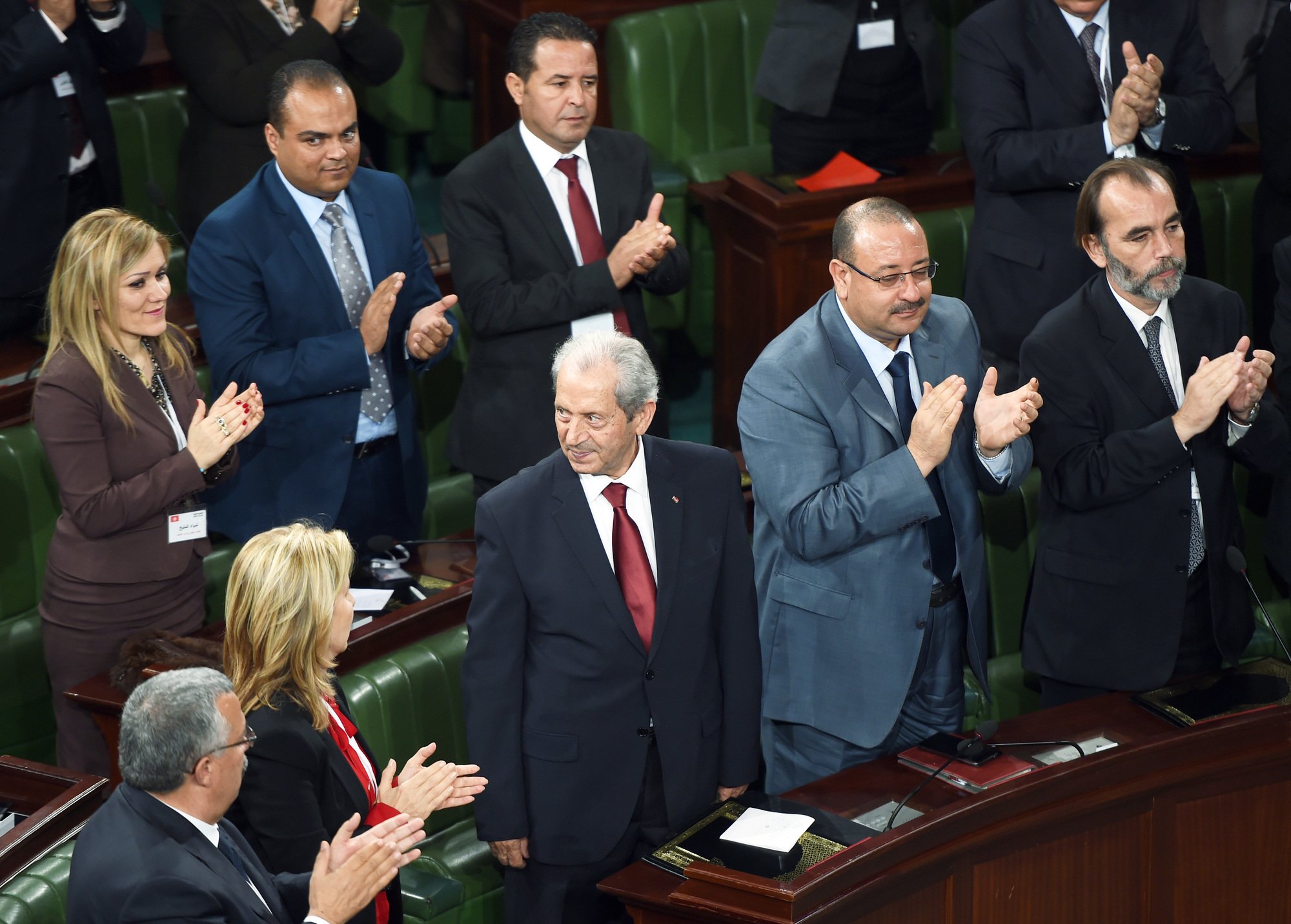 Élection de Mohamed Ennaceur à la présidence de l’Assemblée,le 4 décembre 2014.