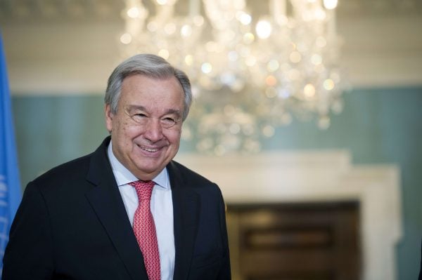 Le secrétaire général des Nations unies Antonio Guterres à Washington le 23 juin 2018.