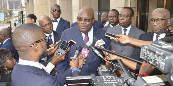 Le ministre congolais des Finances et du Budget, Calixte Nganongo.