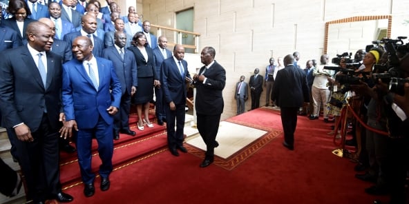 Le chef de l’État ivoirien au palais du Plateau, à Abidjan, le 11 juillet.