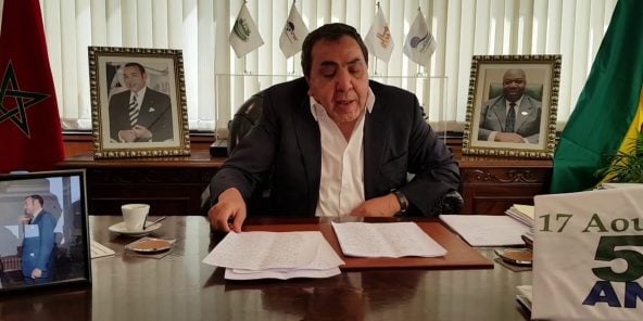 Mustapha Aziz, dans son bureau.