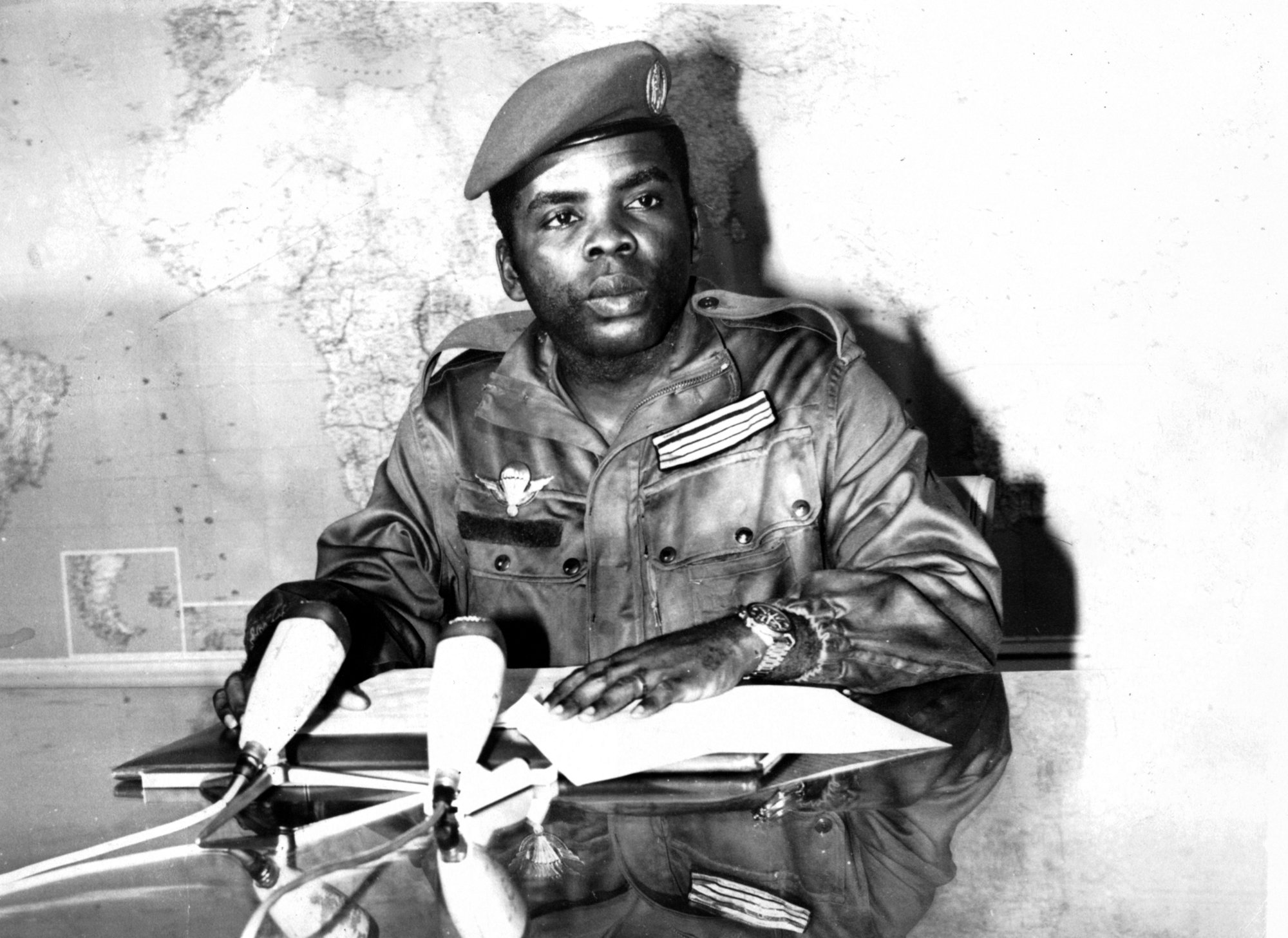 Marien Ngouabi accéda à la présidence du Congo le 31 décembre 1968. © Archives Jeune Afrique