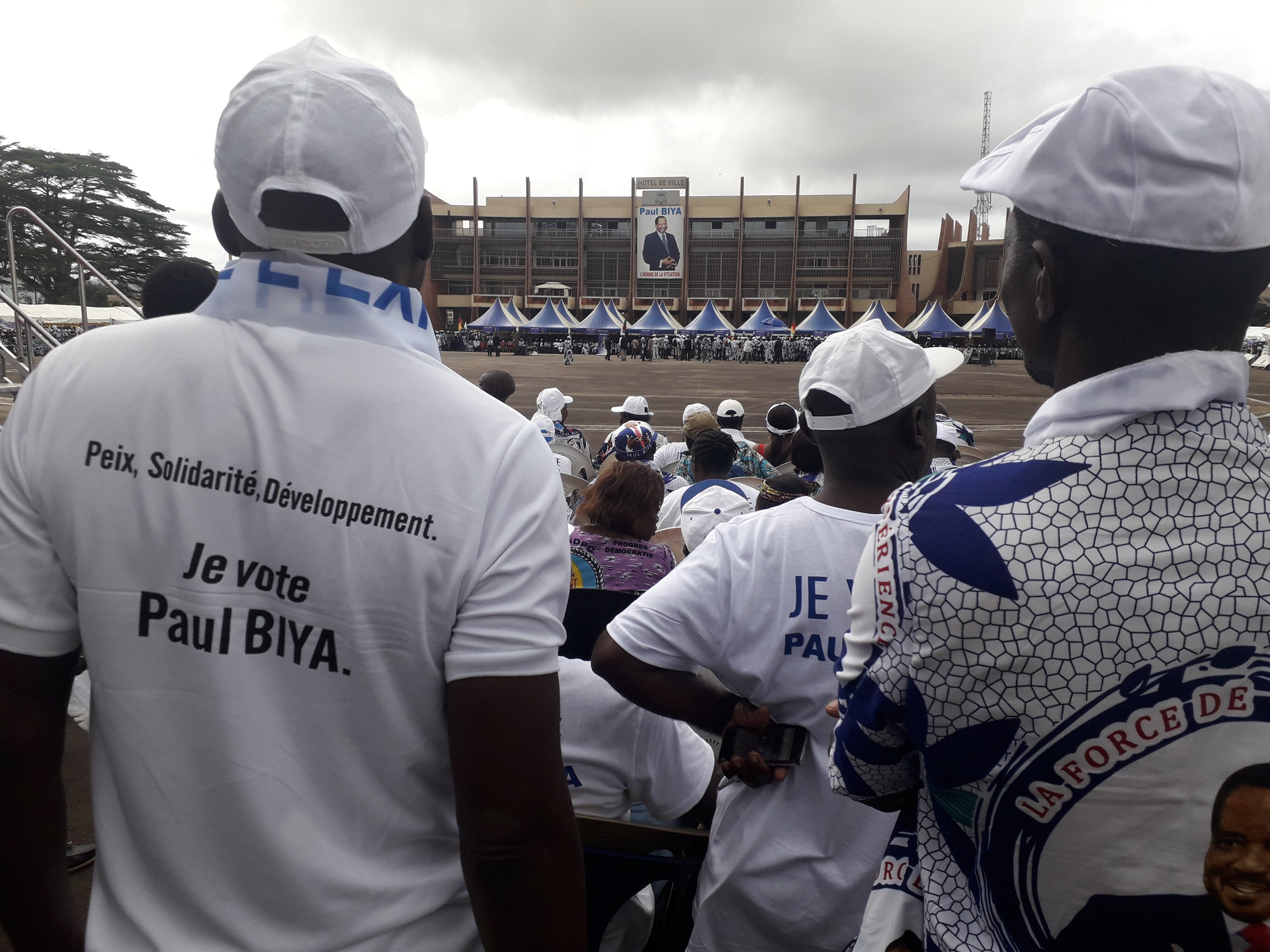 Meeting du RDPC, le 5 octobre à Yaoundé. © Mathieu Olivier, pour J.A.