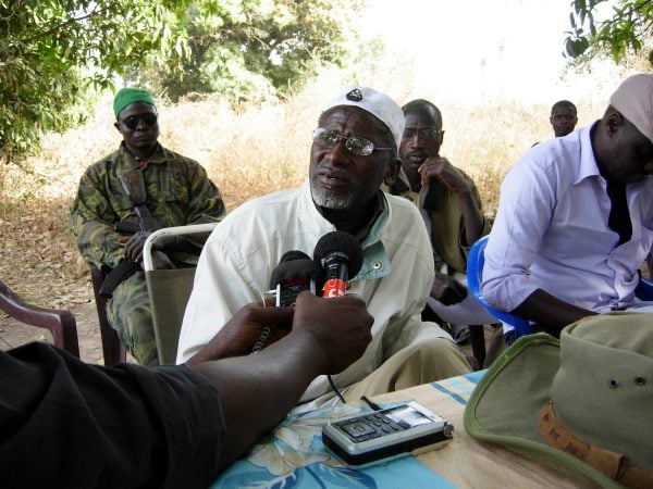 Salif Sadio, l’un des chefs du MFDC, a accepté de négocier avec le gouvernement sous l’égide de Sant’Egidio (ici en janvier 2018).