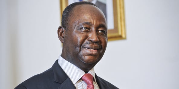 François Bozizé (RCA), président de la République centrafricaine, au palais de la Renaissance le 13 mars 2013, dix jours avant la prise de Bangui par les rebelles de la Seleka. Photo de Vincent Fournier/Jeune Afrique