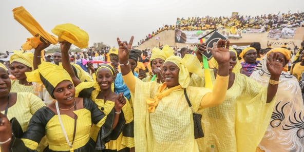 Meeting de Macky Sall à Podor le 24 février 2019.