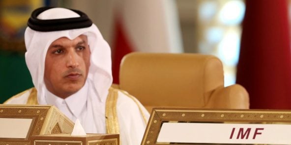 Le ministre qatari des Finances, Ali Sharif Al Emadi, au Conseil de coopération du Golfe à Doha, le 8 novembre 2015.