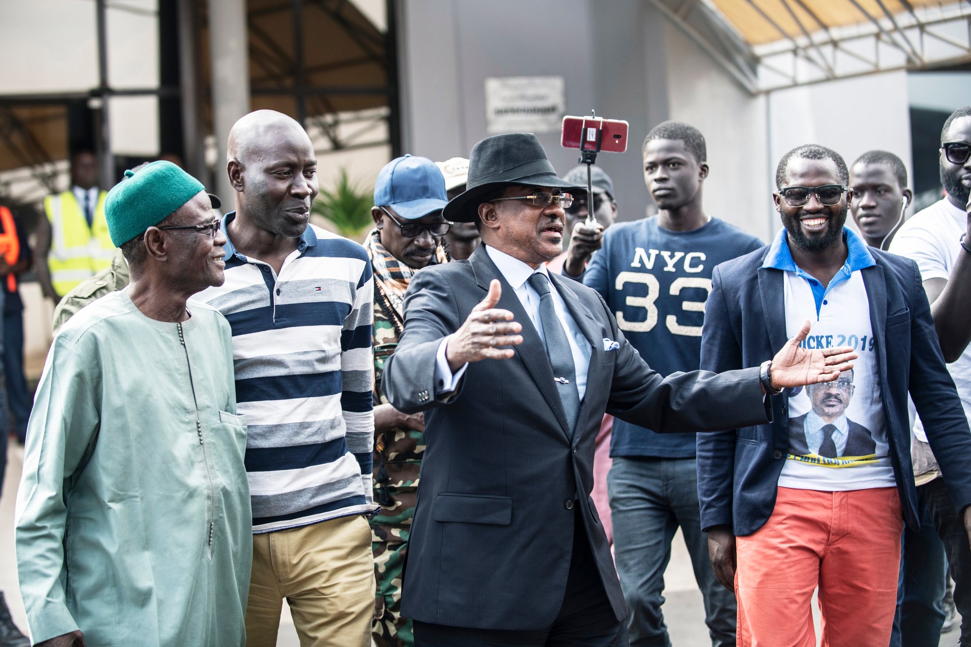 « Plan B » autoproclamé du PDS à la présidentielle, Madické Niang (ici pendant sa campagne) a claqué la porte du parti le 9 mars.