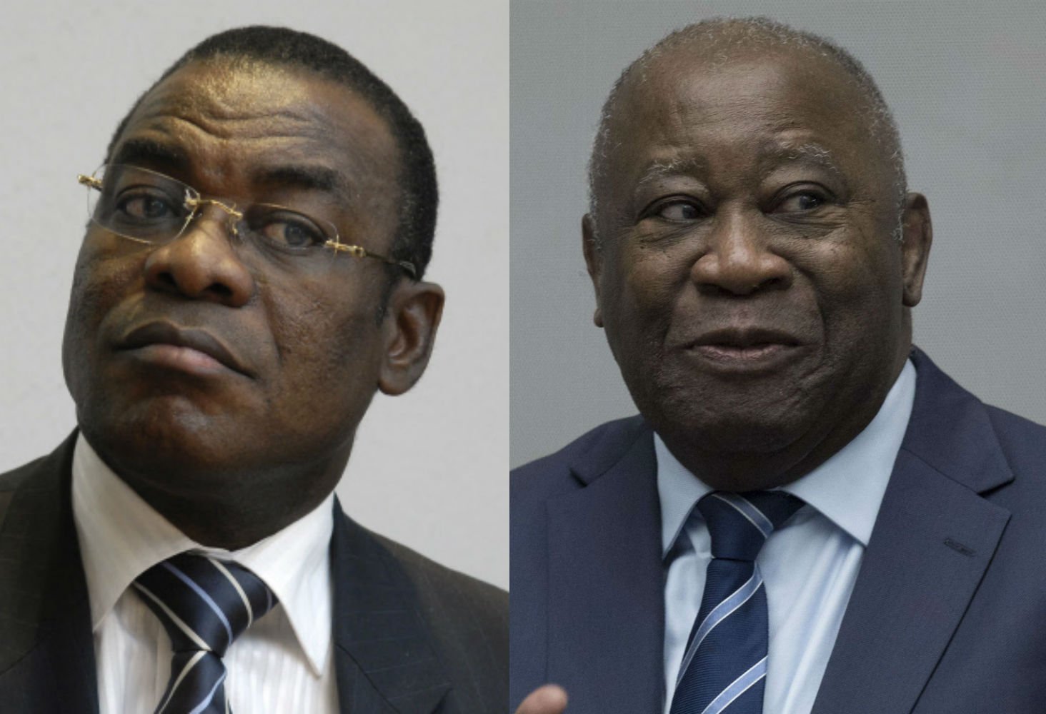 Pascal Affi N'Guessan et Laurent Gbagbo.