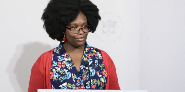 Government’s spokesperson Sibeth NDiaye gives a press conference following a cabinet meeting at the Elysee Presidential palace in Paris, France, on April 01, 2019.