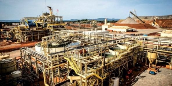 La production d’or au Mali devrait connaître une augmentation de 21 % en 2019. Ici la mine de Fekola, entrée en production fin 2017 et exploitée par le nord-américain B2Gold.