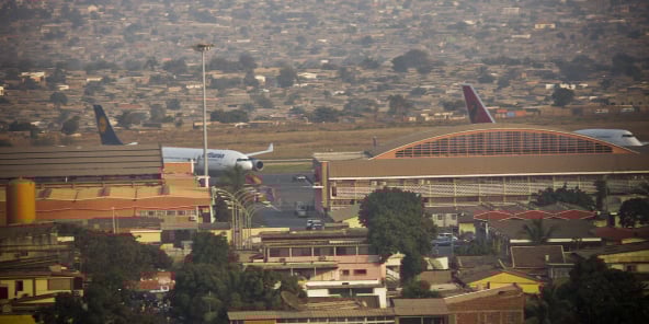 Vue de l’aéroport du 4-Février de Luanda.