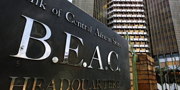 Le siège de la BEAC, à Yaoundé.