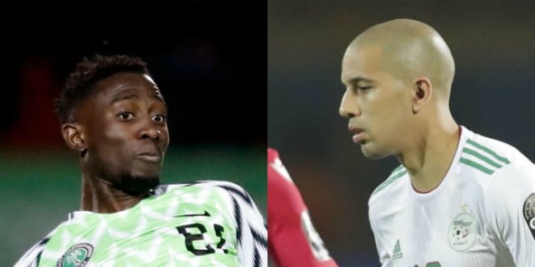 Le Nigérian Wilfred Ndidi et l’Algérien Sofiane Feghouli.