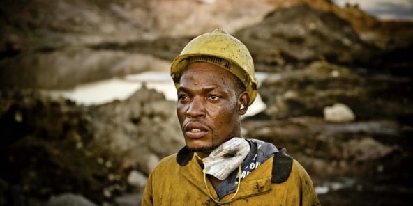 Le secteur minier représente, selon les années, 80 % à 95 % des exportations
de RD Congo.
Ici, à Lubumbashi.