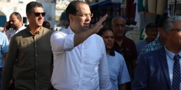 Le candidat Youssef Chahed en campagne pour l’élection présidentielle du 15 septembre 2019 (image d’illustration).