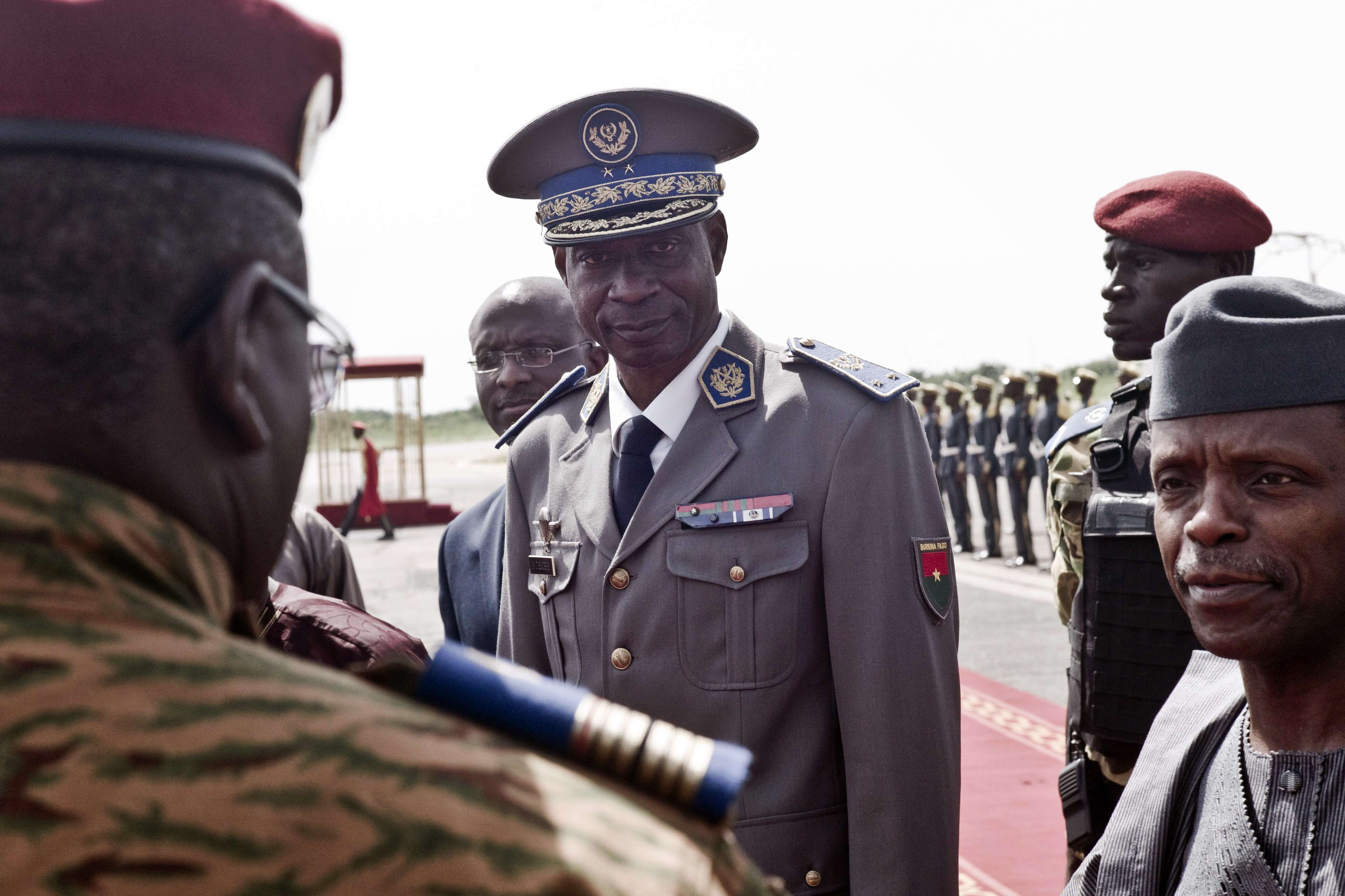Gilbert Diendéré, le 23 septembre 2015 à Ouagadougou. © AP/SIPA