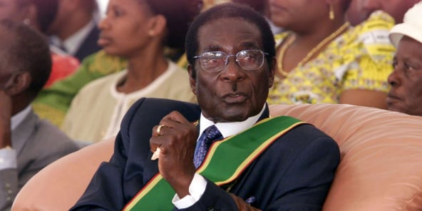 Le président Robert Mugabe à Harare.