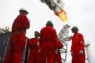 Plateforme pétrolière au large de Lagos, au Nigeria.