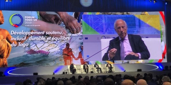 Etienne Giros, président délégué du Cian, lors du forum Togo-UE, en juin 2019.