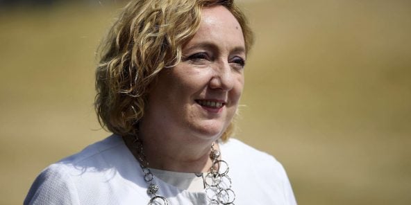 La Député et Vice-Ministre des Affaires Etrangères Emanuela Del Re, lors d'un Sommet à Londres en juillet 2018.