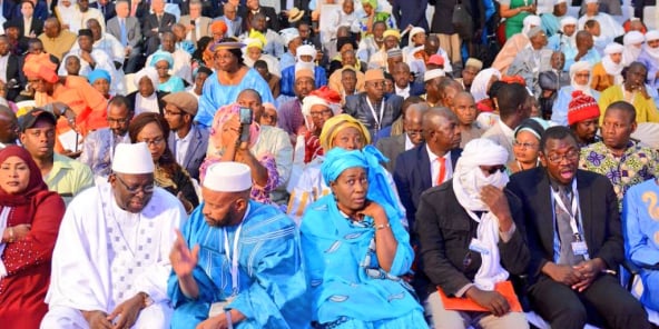 Lors du lancement du Dialogue national inclusif, le 14 décembre 2019 à Bamako.