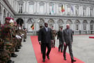 Le Premier ministre belge Charles Michel et le président congolais Félix Tshisekedi, le 17 septembre 2019 à Bruxelles.