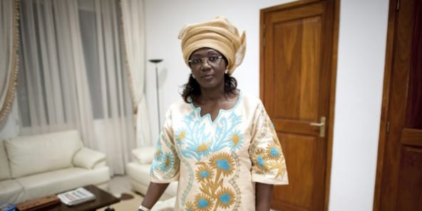 Portrait de Aminata Tall, secrétaire générale de la présidence de la République du Sénégal dans son bureau au cabinet présidentiel. Le 10 septembre 2012. Sénégal, Dakar Photo de Sylvain Cherkaoui pour Jeune Afrique