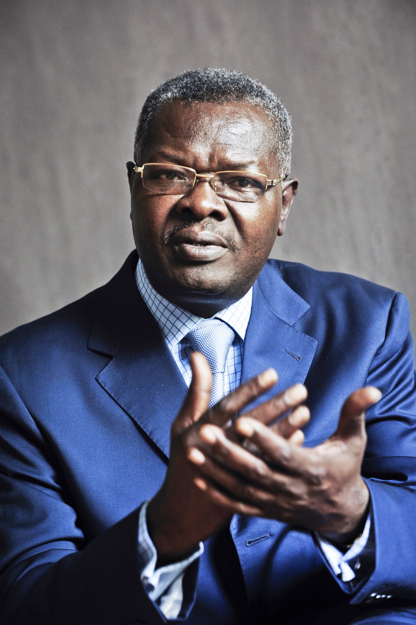 Agbeyome Kodjo (Togo), homme politique, ancien Premier ministre du président Eyadema. A Paris, le 17 avril 2013. Photo de Vincent Fournier/Jeune Afrique © Vincent Fournier/JA