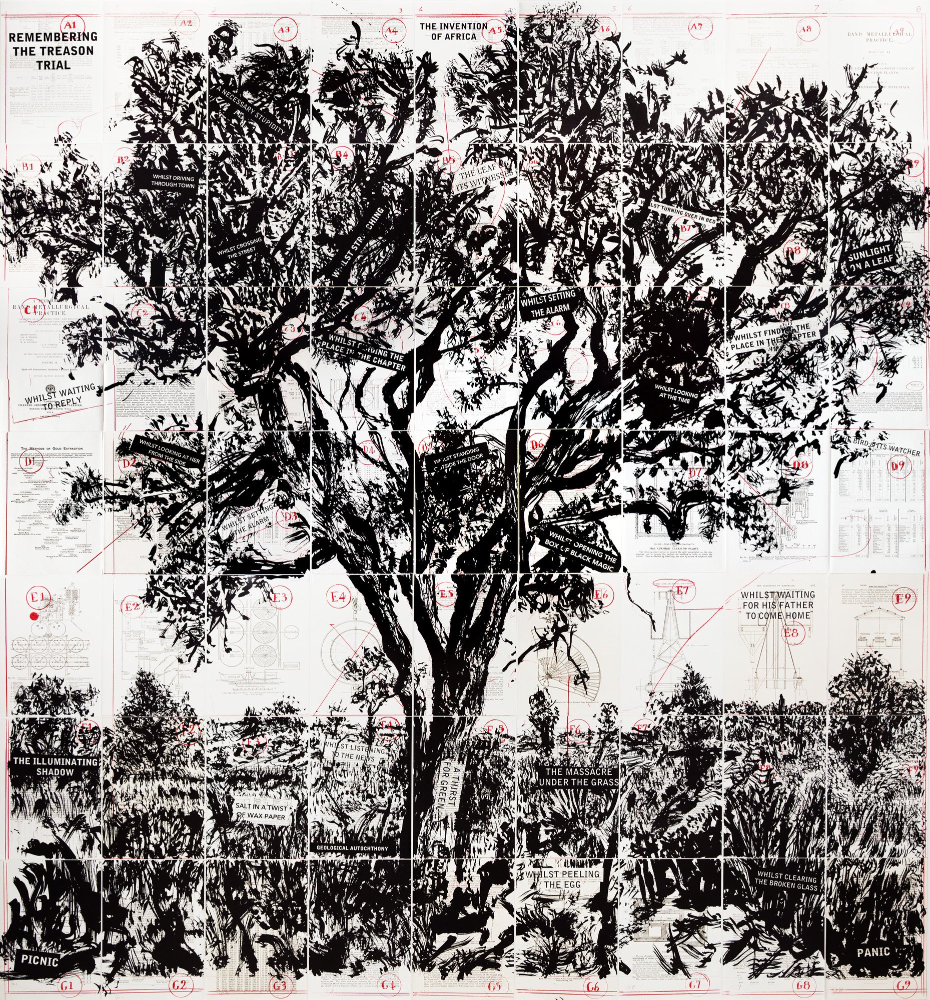 Remembering the Treason Trial, 2013, lithographie sur papier.