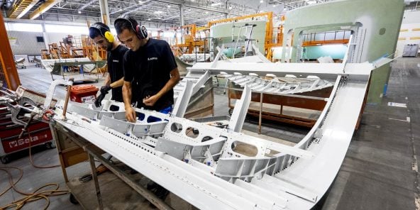 Site de production de Stélia Aerospace (ex-Aerolia) dans la banlieue sud de Tunis.