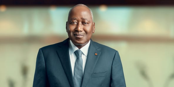 Amadou Gon Coulibaly à Abidjan, le 8 décembre 2019.