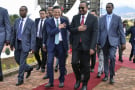 Jack Ma, fondateur du groupe Alibaba, et Abiy Ahmed, e Premier ministre éthiopien, le 25 novembre 2019 à Addis Ababa.