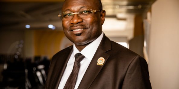 Eddie Komboigo (Burkina Faso , président du Congres pour la Democratie et le Progres (CDP), dans son bureau a Ouagadougou,  le 23/03/2019.