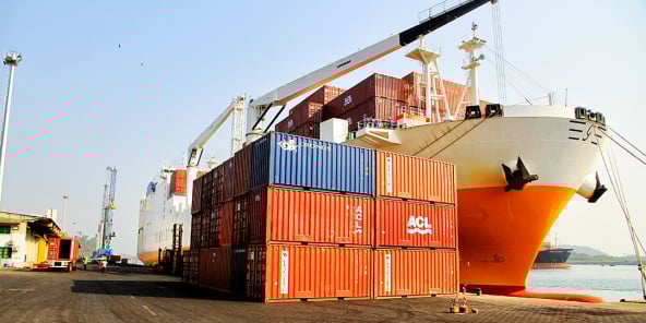 Port de San Pedro, en Côte d'Ivoire, le 19/01/2016.