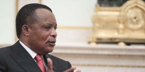Le président Denis Sassou Nguesso, en 2019.
