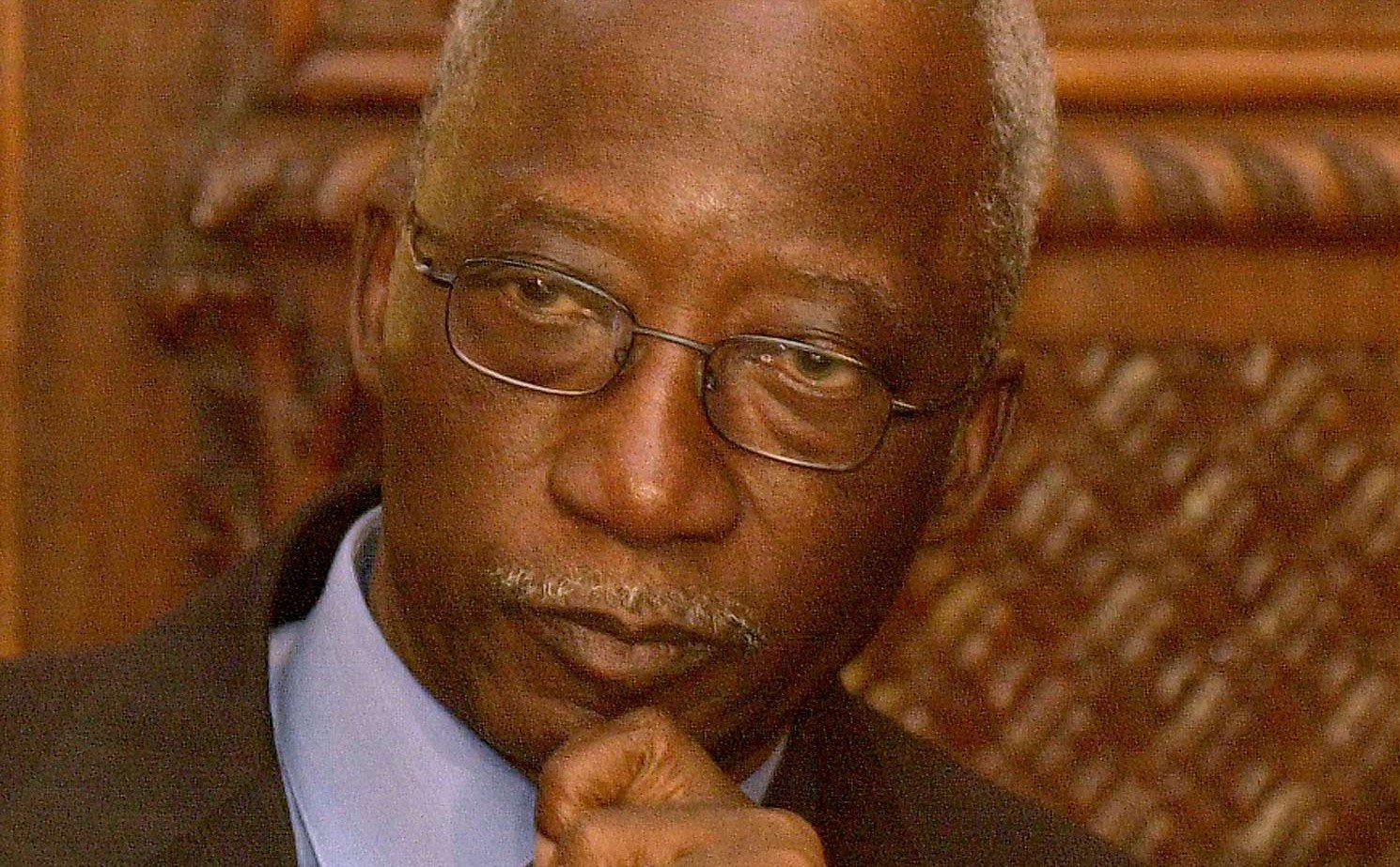 Seydou Diarra, lors d'une conférence de presse à Paris, en 2003 (archives).