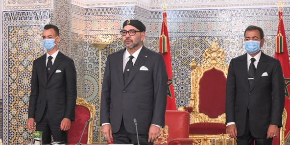 Le roi Mohammed VI a adressé un discours à la Nation à l'occasion du 21e anniversaire de son accession au Trône. Tétouan, le 27 juillet.