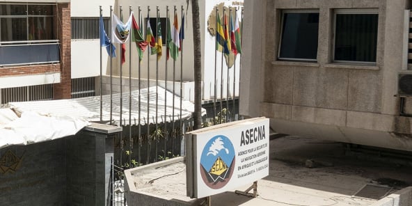 Vue du siège de l Asecna, à Dakar