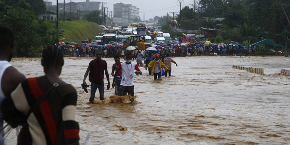 Inondations à Abidjan, le 25 juin 2020
