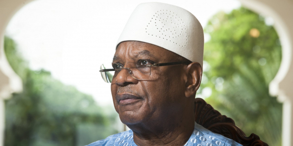 Ibrahim Boubacar Keita, ancien président malien., à Bamako, le 17 juin 2019.