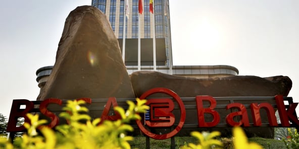 Le siège de la Banque sino-congolaise pour l’Afrique (BSCA), à Brazzaville.
