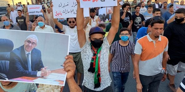 À Misrata, manifestation en soutien au ministre de l’Intérieur suspendu, Fathi Bashagha.