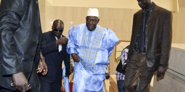 L’ancien président Moussa Traore à la cérémonie d'investiture du président Ibrahim Boubacar Keita, le 4 septembre 2013, à Bamako.