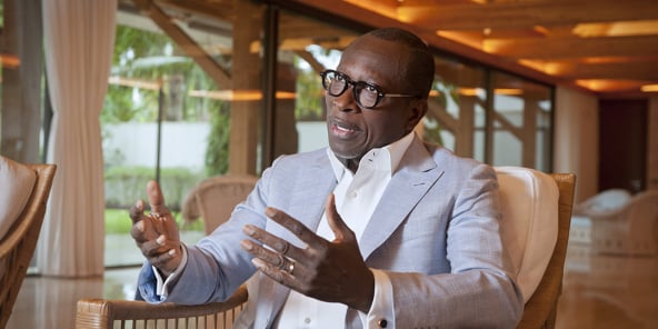 Le président béninois Patrice Talon à Cotonou le 9 septembre 2020.